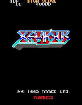 Xevious (Namco) screen shot title